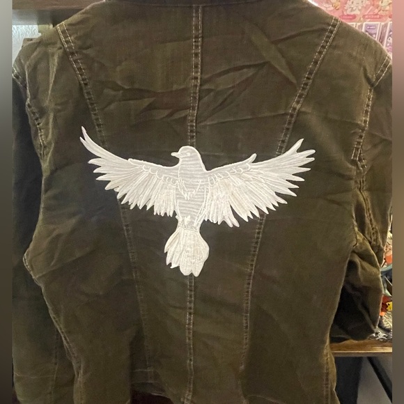 Tribal Jackets & Blazers - Tribal Khaki Women's Blazer with Dove